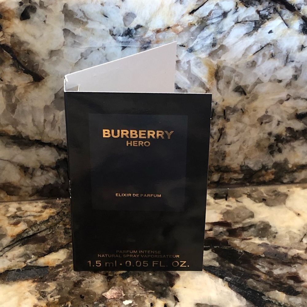 Burberry Hero Elixir Sample Vial Spray Card